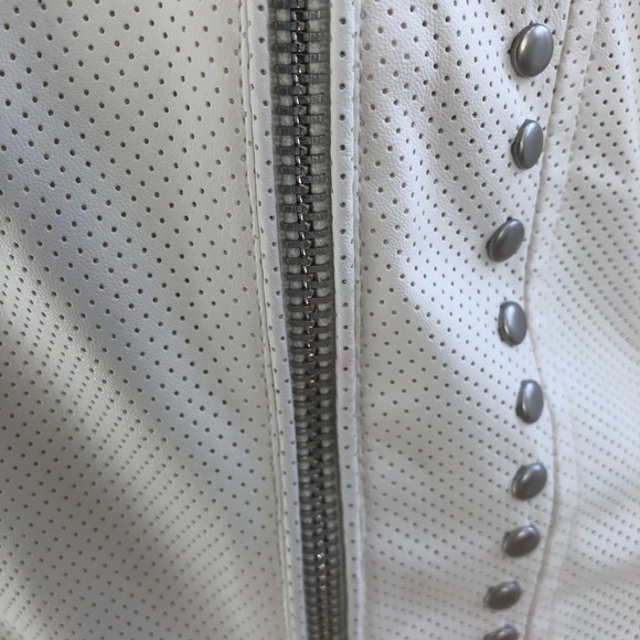 Vigors Perforated Faux Leather Jacket - Picture 6 of 7